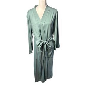 The Company Store Seafoam Pima Cotton Robe Size L NWT